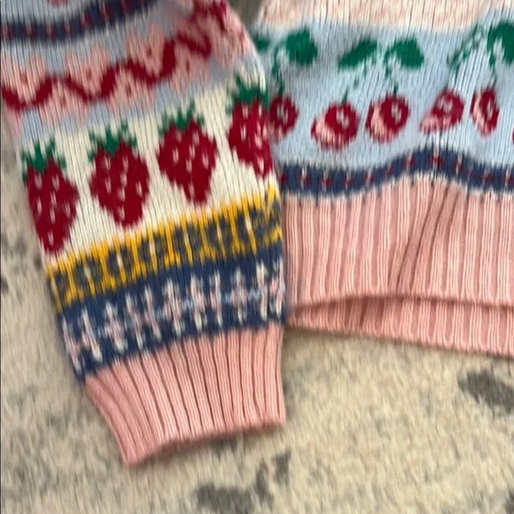 Zara Pink Multicolor Patterned Sweater - Picture 4 of 4